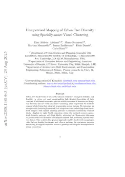 Unsupervised Urban Tree Biodiversity Mapping from Street-Level Imagery Using Spatially-Aware Visual Clustering