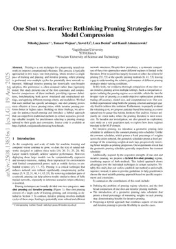 One Shot vs. Iterative: Rethinking Pruning Strategies for Model Compression