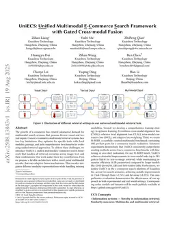 UniECS: Unified Multimodal E-Commerce Search Framework with Gated Cross-modal Fusion