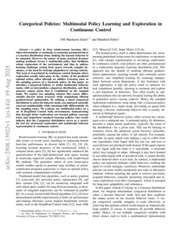 Categorical Policies: Multimodal Policy Learning and Exploration in Continuous Control