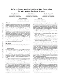 InPars+: Supercharging Synthetic Data Generation for Information Retrieval Systems