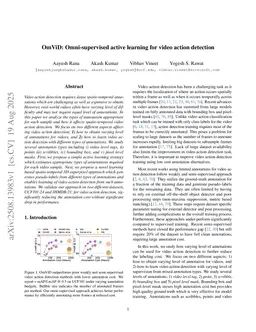 OmViD: Omni-supervised active learning for video action detection
