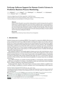 FairLoop: Software Support for Human-Centric Fairness in Predictive Business Process Monitoring