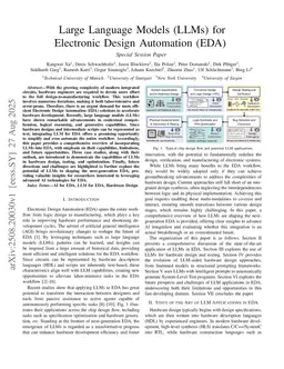 Large Language Models (LLMs) for Electronic Design Automation (EDA)