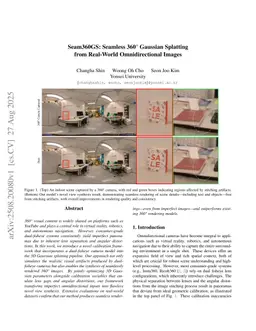 Seam360GS: Seamless 360° Gaussian Splatting from Real-World Omnidirectional Images