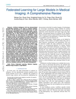 Federated Learning for Large Models in Medical Imaging: A Comprehensive Review