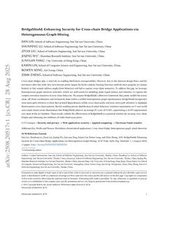 BridgeShield: Enhancing Security for Cross-chain Bridge Applications via Heterogeneous Graph Mining