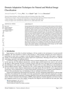 Domain Adaptation Techniques for Natural and Medical Image Classification