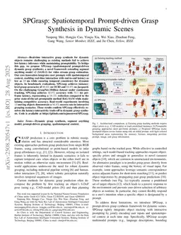 SPGrasp: Spatiotemporal Prompt-driven Grasp Synthesis in Dynamic Scenes