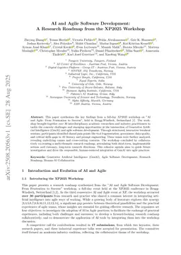 AI and Agile Software Development: A Research Roadmap from the XP2025 Workshop