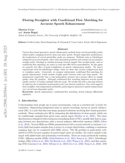 Flowing Straighter with Conditional Flow Matching for Accurate Speech Enhancement