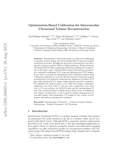 Optimization-Based Calibration for Intravascular Ultrasound Volume Reconstruction