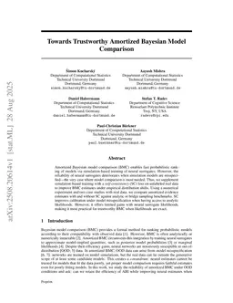 Towards Trustworthy Amortized Bayesian Model Comparison