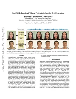 EmoCAST: Emotional Talking Portrait via Emotive Text Description