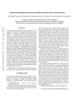 Physics Informed Generative Models for Magnetic Field Images