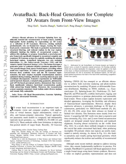 AvatarBack: Back-Head Generation for Complete 3D Avatars from Front-View Images