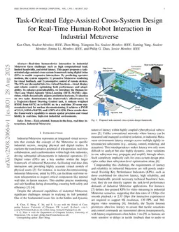 Task-Oriented Edge-Assisted Cross-System Design for Real-Time Human-Robot Interaction in Industrial Metaverse