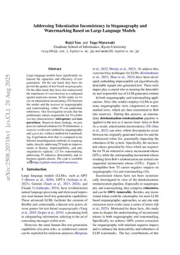 Addressing Tokenization Inconsistency in Steganography and Watermarking Based on Large Language Models