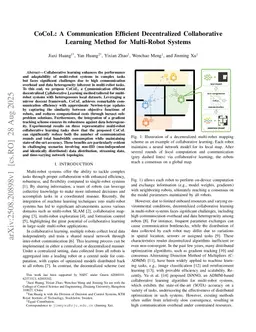 CoCoL: A Communication Efficient Decentralized Collaborative Method for Multi-Robot Systems