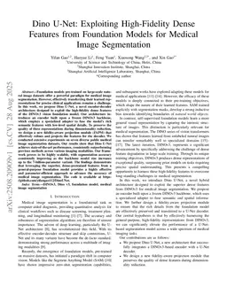 Dino U-Net: Exploiting High-Fidelity Dense Features from Foundation Models for Medical Image Segmentation
