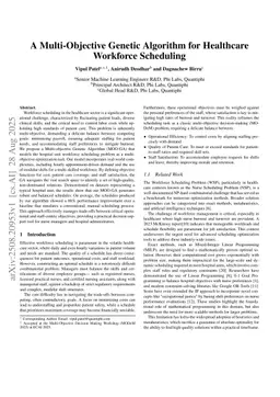 A Multi-Objective Genetic Algorithm for Healthcare Workforce Scheduling