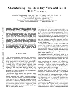 Characterizing Trust Boundary Vulnerabilities in TEE Containers