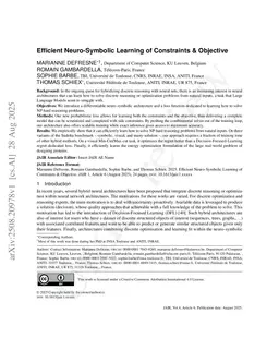 Scaling Neuro-symbolic Problem Solving: Solver-Free Learning of Constraints and Objectives