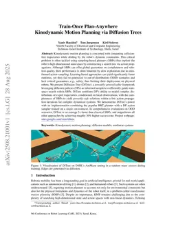 Train-Once Plan-Anywhere Kinodynamic Motion Planning via Diffusion Trees