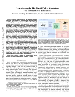 Learning on the Fly: Rapid Policy Adaptation via Differentiable Simulation