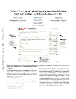 OnGoal: Tracking and Visualizing Conversational Goals in Multi-Turn Dialogue with Large Language Models