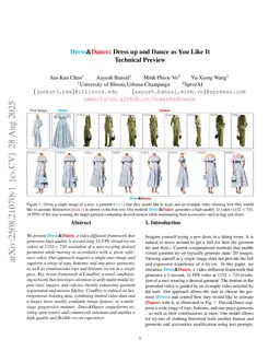 Dress&Dance: Dress up and Dance as You Like It - Technical Preview