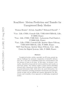ScanMove: Motion Prediction and Transfer for Unregistered Body Meshes