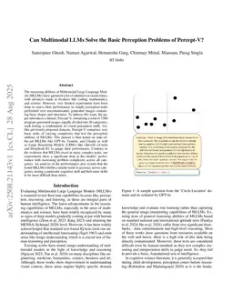 The Percept-V Challenge: Can Multimodal LLMs Crack Simple Perception Problems?