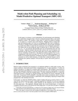 Multi-robot Path Planning and Scheduling via Model Predictive Optimal Transport (MPC-OT)