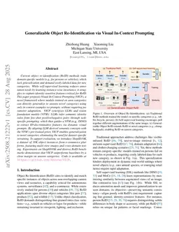 Generalizable Object Re-Identification via Visual In-Context Prompting