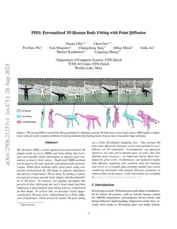 PHD: Personalized 3D Human Body Fitting with Point Diffusion