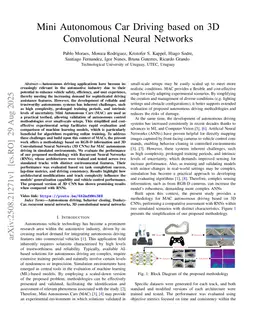 Mini Autonomous Car Driving based on 3D Convolutional Neural Networks