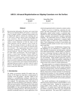 ARGS: Advanced Regularization on Aligning Gaussians over the Surface