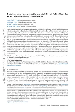 RoboInspector: Unveiling the Unreliability of Policy Code for LLM-enabled Robotic Manipulation