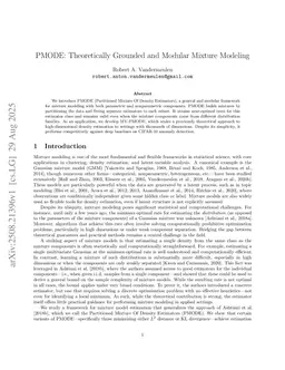 PMODE: Theoretically Grounded and Modular Mixture Modeling