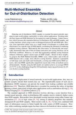 Multi-Method Ensemble for Out-of-Distribution Detection