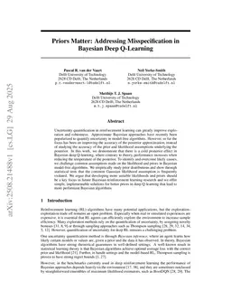 Priors Matter: Addressing Misspecification in Bayesian Deep Q-Learning