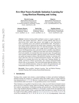 Few-Shot Neuro-Symbolic Imitation Learning for Long-Horizon Planning and Acting