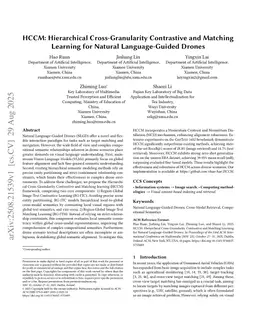 HCCM: Hierarchical Cross-Granularity Contrastive and Matching Learning for Natural Language-Guided Drones