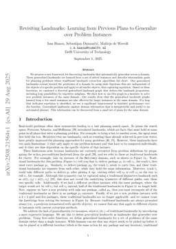 Revisiting Landmarks: Learning from Previous Plans to Generalize over Problem Instances