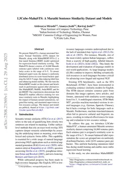 L3Cube-MahaSTS: A Marathi Sentence Similarity Dataset and Models