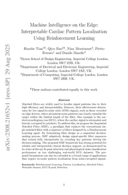 Machine Intelligence on the Edge: Interpretable Cardiac Pattern Localisation Using Reinforcement Learning