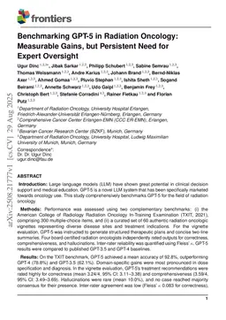 Benchmarking GPT-5 in Radiation Oncology: Measurable Gains, but Persistent Need for Expert Oversight