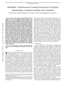 DynaMark: A Reinforcement Learning Framework for Dynamic Watermarking in Industrial Machine Tool Controllers