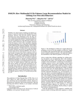 DMGIN: How Multimodal LLMs Enhance Large Recommendation Models for Lifelong User Post-click Behaviors